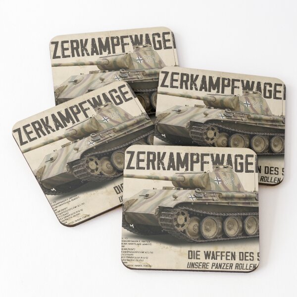 Item preview, Panzer V (Pz.Kpfw. V) Panther Vintage Propaganda Poster – German WWII Tank Art designed and sold by Jeeklsdotcom.