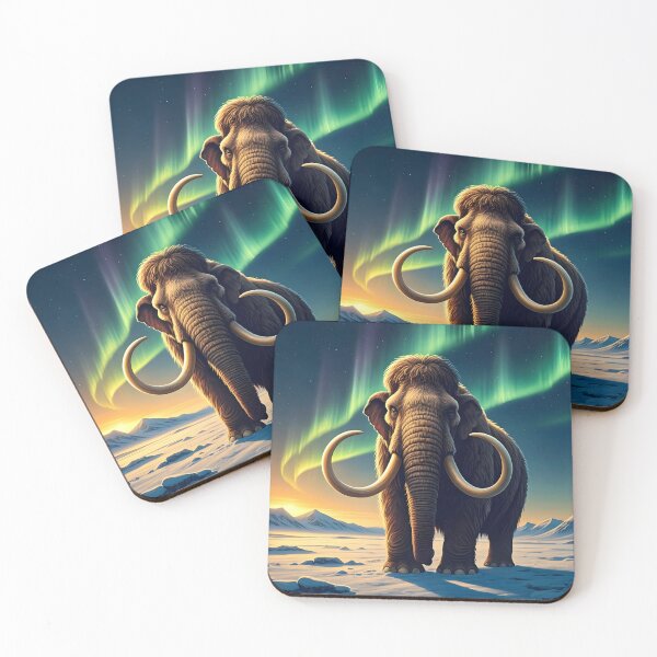 Item preview, Woolly Mammoth Dreams – Prehistoric Art Print designed and sold by PawPrintedArt.