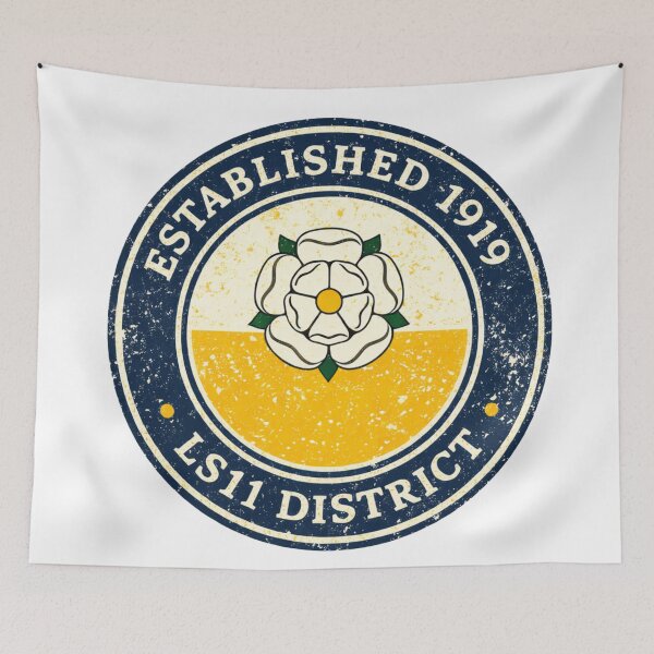Item preview, LS11 District Heritage Stamp - Vintage 1919 Leeds Football Culture designed and sold by Final Whistle Art.