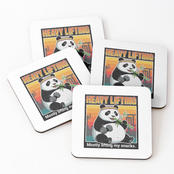 Item preview, Heavy Lifting Panda – Funny Gym Snack Lover 90s Vintage Graphic designed and sold by FakeJoo.