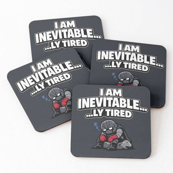 Item preview, I Am Inevitable…ly Tired – Funny Supervillain Parody Design designed and sold by gavinroyal.