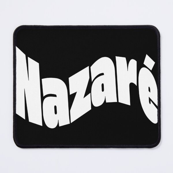 Item preview, Nazaré White Font Wave Warped – Minimal White Big Wave Surf Design designed and sold by QShore.