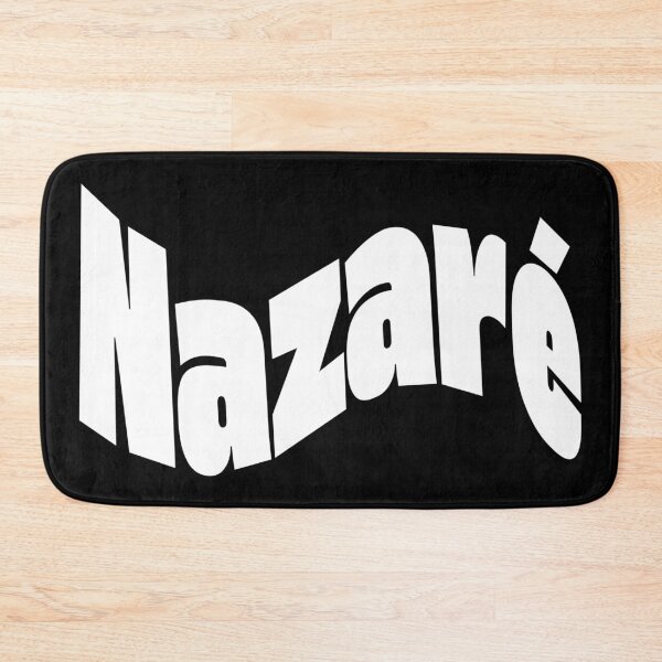 Item preview, Nazaré White Font Wave Warped – Minimal White Big Wave Surf Design designed and sold by QShore.