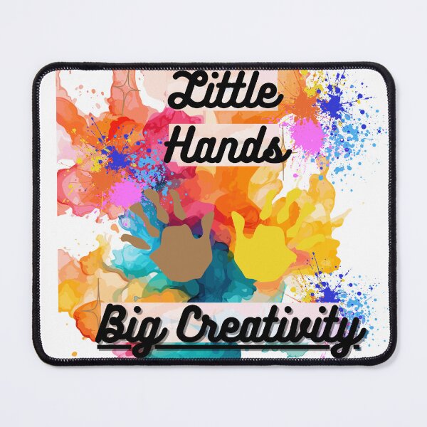 Item preview, Little Hands Big Creativity - Colorful Kids Art Handprint Design  designed and sold by chunzartshop.
