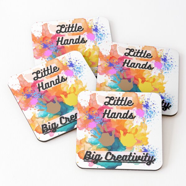 Item preview, Little Hands Big Creativity - Colorful Kids Art Handprint Design  designed and sold by chunzartshop.