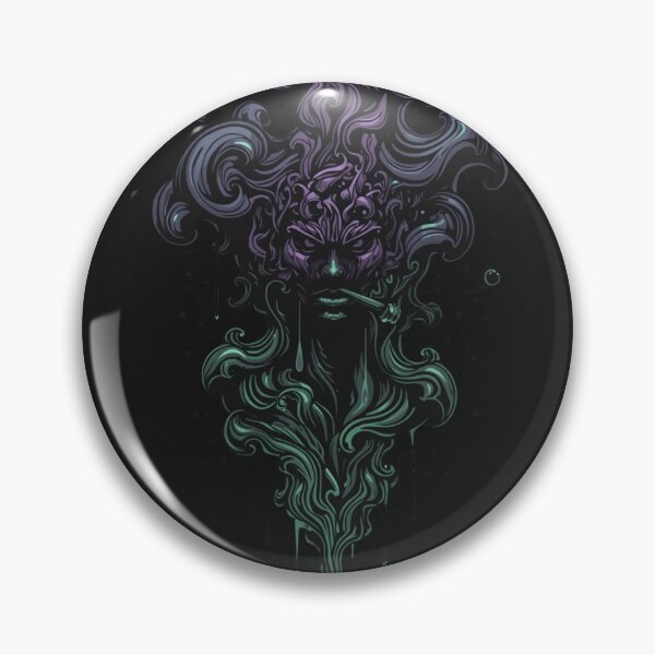 Item preview, Mystical THC Smoke Design – Psychedelic Cannabis Print designed and sold by shlepyart.