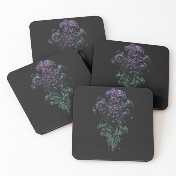 Item preview, Mystical THC Smoke Design – Psychedelic Cannabis Print designed and sold by shlepyart.