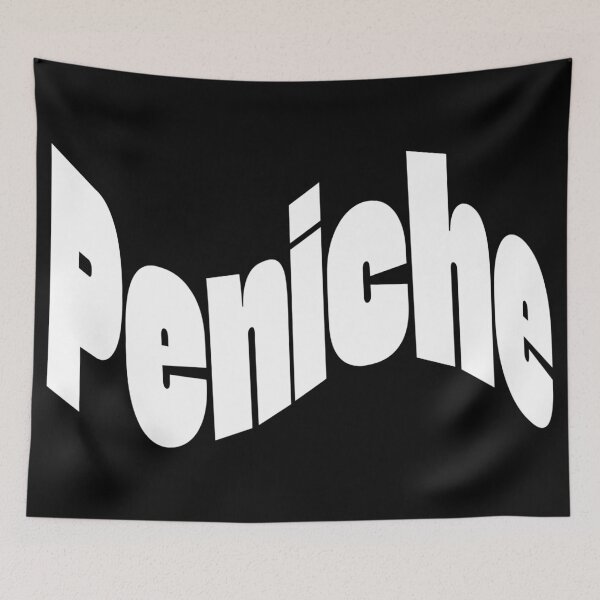 Item preview, Peniche White Font Wave Typography – Minimal White Surf & Coastal Design designed and sold by QShore.