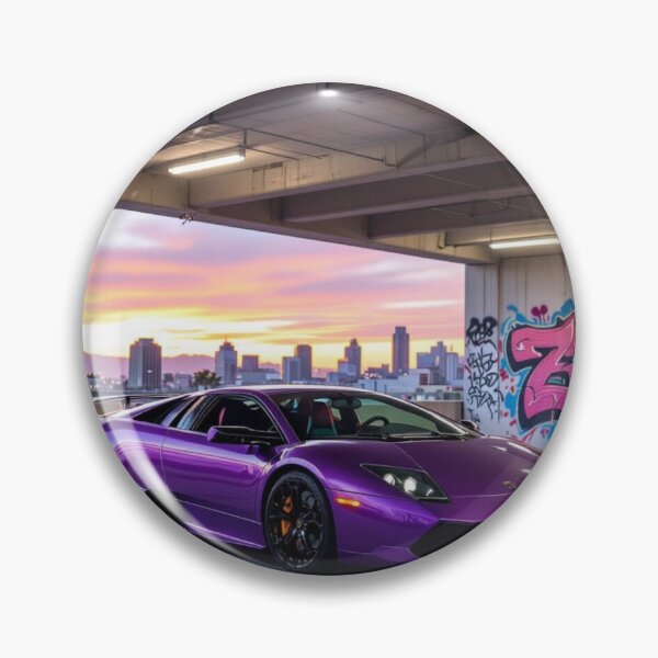 Item preview, purple lamboghini in parking garage designed and sold by Todd1983.