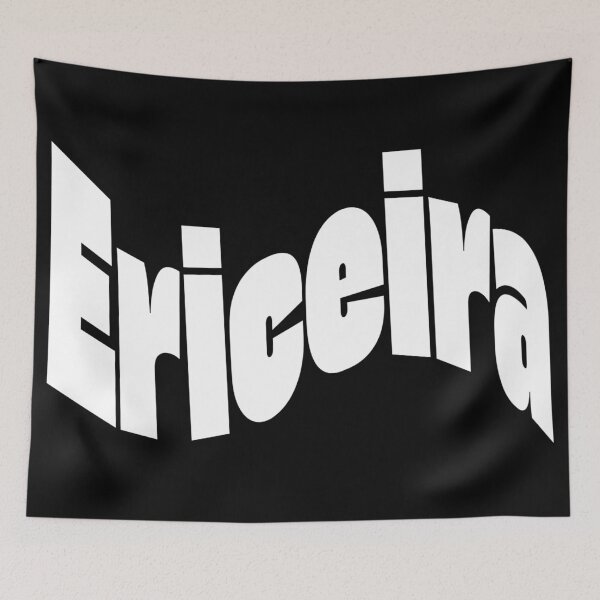 Item preview, Ericeira White Font Wave Typography – Minimal White Surf & Coastal Design designed and sold by QShore.