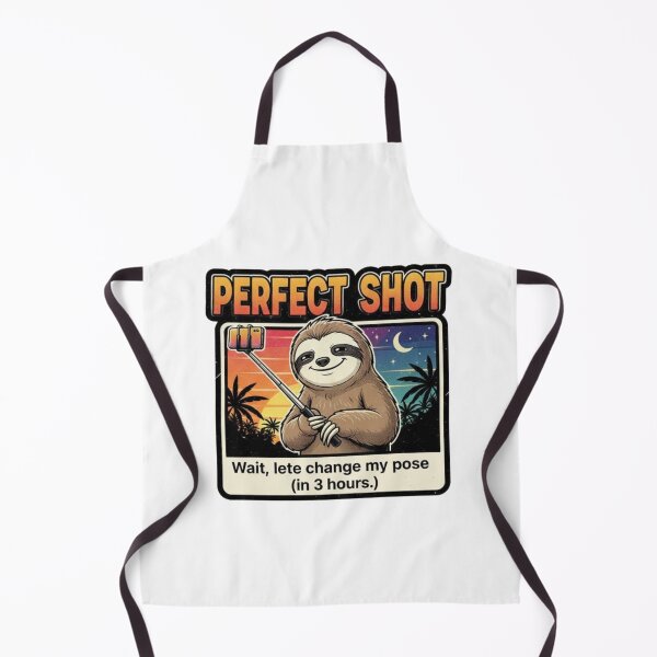 Item preview, Sloth Perfect Shot Selfie – Funny Slow Life 90s Vintage Graphic designed and sold by FakeJoo.