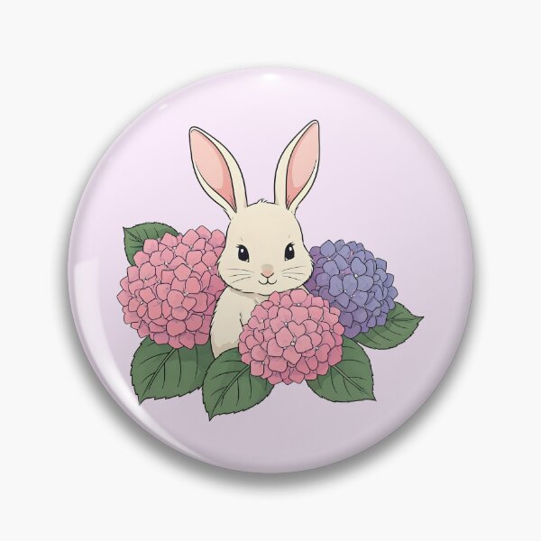Item preview, Rabbit in flowers designed and sold by PrintLabStudio.