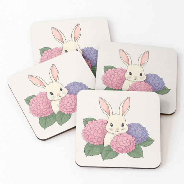 Item preview, Rabbit in flowers designed and sold by PrintLabStudio.