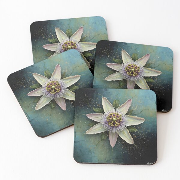 Item preview, Beautyful Psychodelic Passiflora Blossom - Vintage Botanical Art  designed and sold by AlruniaAhnArt meets BrainChaosPrints.