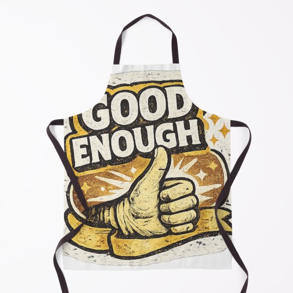 Item preview, Good Enough – Vintage Thumbs Up Motivation Design designed and sold by BoldLineDesign.