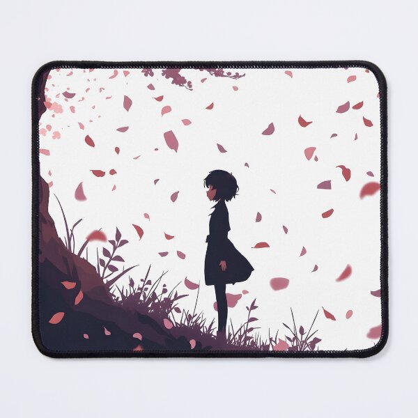 Item preview, Anime Silhouette Under Blooming Sakura Tree Minimalist Gradient designed and sold by PalmixArt.