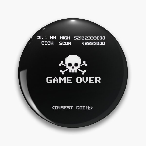 Item preview, Retro Pixel Game Over – Classic Arcade Nostalgia designed and sold by PixelVibe782.