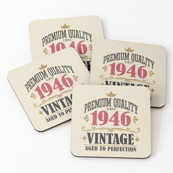 Item preview, 80th Birthday Vintage 1946 Premium Quality 80 Years Old designed and sold by eclecTEEq.