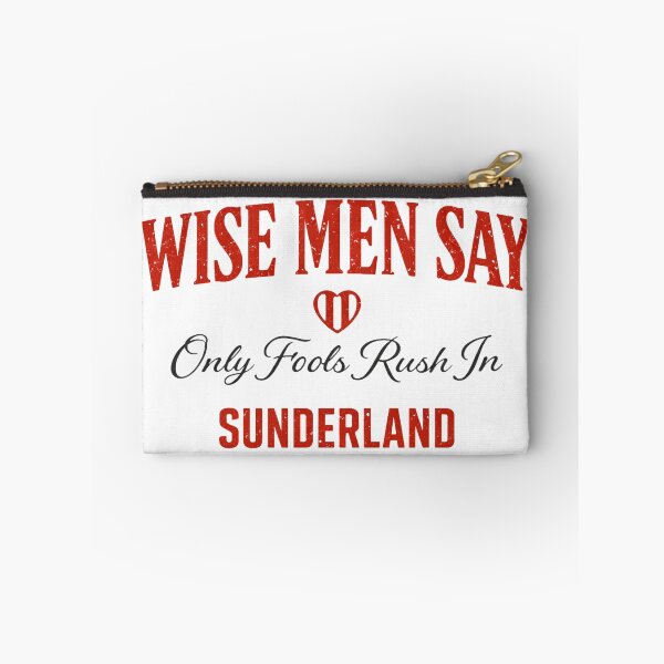 Item preview, Wise Men Say Sunderland Lyrics - Retro Black Cats Heart Fan Art designed and sold by Final Whistle Art.