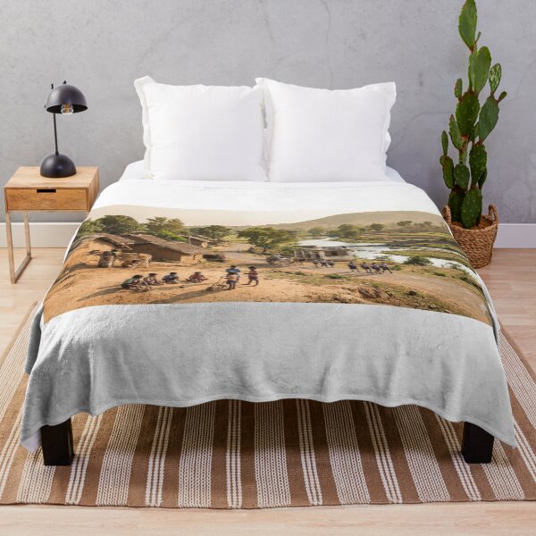 Item preview, Rural Indian Village Scene – Traditional Countryside Wall Art designed and sold by sugato123.