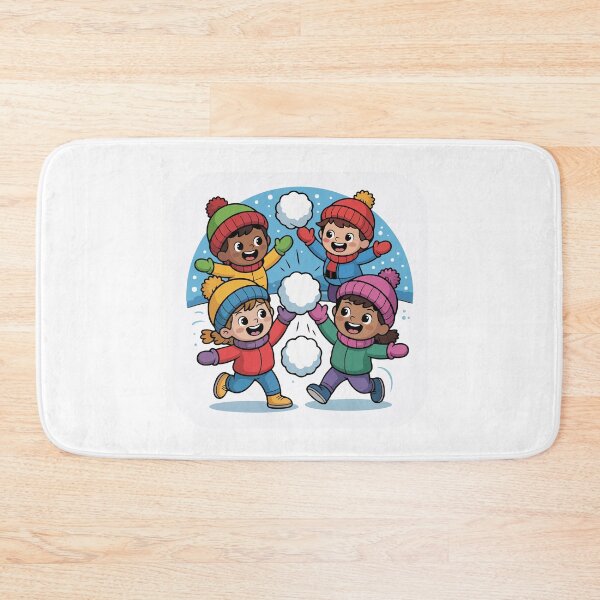 Item preview, Children are throwing themselves into the snow designed and sold by desinganddecor.