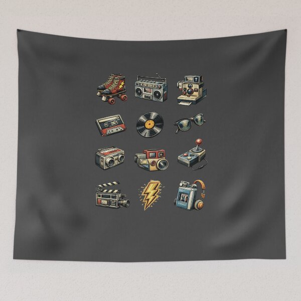 Item preview, Vintage Flash Series – Retro Objects Tattoo Style Shirt designed and sold by Purdiole-art.
