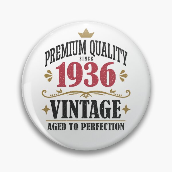 Item preview, 90th Birthday Vintage 1936 Premium Quality 90 Years Old designed and sold by eclecTEEq.