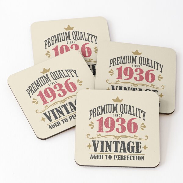 Item preview, 90th Birthday Vintage 1936 Premium Quality 90 Years Old designed and sold by eclecTEEq.