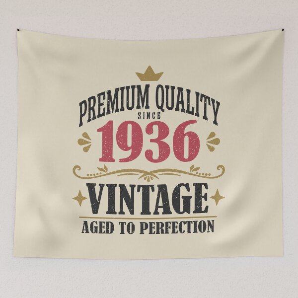 Item preview, 90th Birthday Vintage 1936 Premium Quality 90 Years Old designed and sold by eclecTEEq.