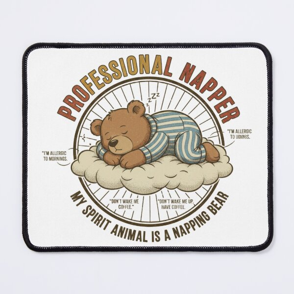 Item preview, Professional Napper Bear – Funny Sleepy Spirit Animal 90s Vintage Graphic designed and sold by FakeJoo.