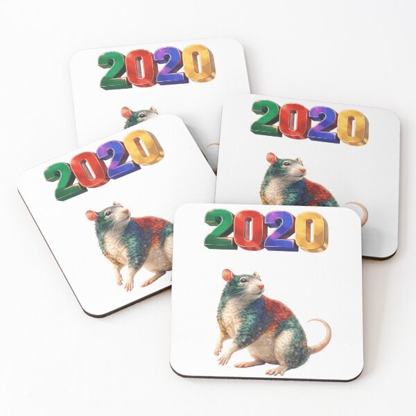 Item preview, 2020 Year of the Rat Eastern Zodiac Intelligence Strategy New Beginnings Design designed and sold by AlexLineArt.