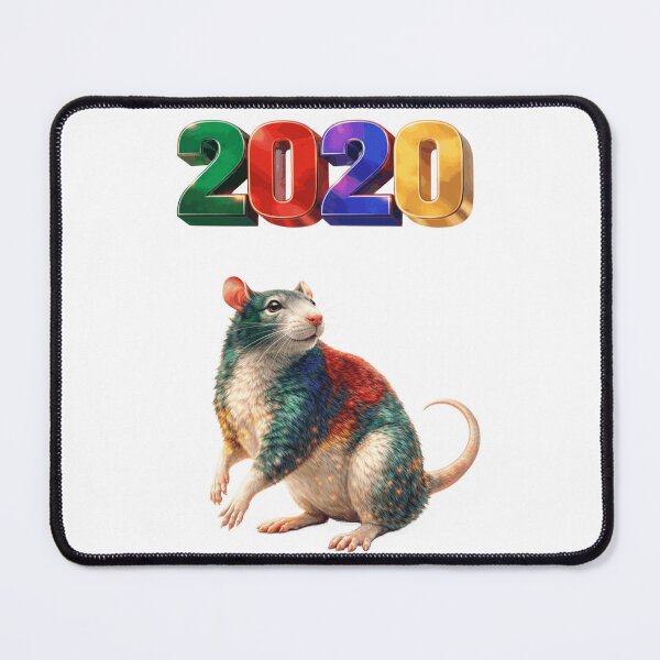 Item preview, 2020 Year of the Rat Eastern Zodiac Intelligence Strategy New Beginnings Design designed and sold by AlexLineArt.