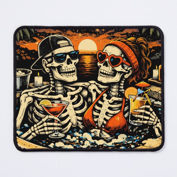 Item preview, Infinity Love and Jacuzzi Valentine's Day Skeletons designed and sold by Sitchko.