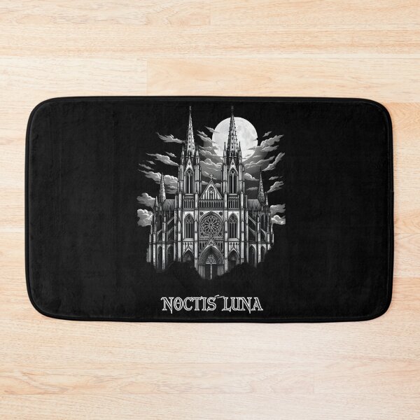 Item preview, Gothic Black Cathedral Illustration – Dark Medieval Architecture Art designed and sold by Uglyandcute.