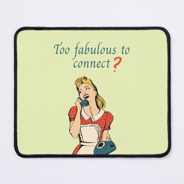 Item preview, Too Fabulous to Connect? Retro Diva Phone Case- Pastel Vintage Edition designed and sold by Giota29.