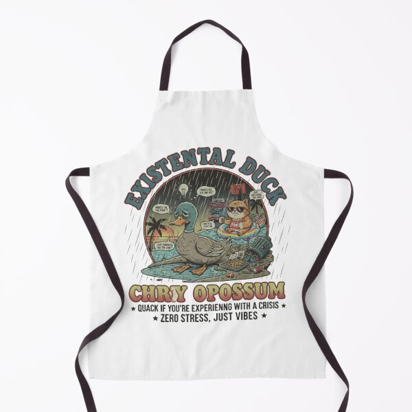 Item preview, Existential Duck vs Chill Opossum – Funny Spiritual Crisis 90s Vintage Graphic designed and sold by FakeJoo.