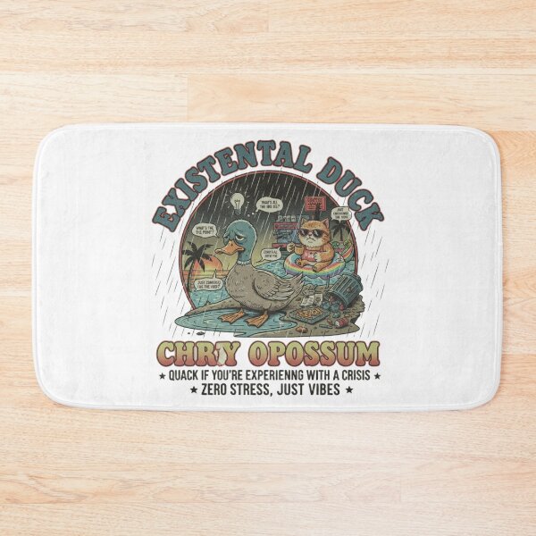 Item preview, Existential Duck vs Chill Opossum – Funny Spiritual Crisis 90s Vintage Graphic designed and sold by FakeJoo.