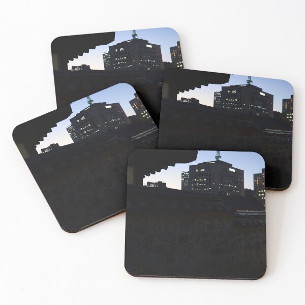 Item preview, Seoul Contrast: Hanok Roof & Modern City Lights designed and sold by HyunDam.