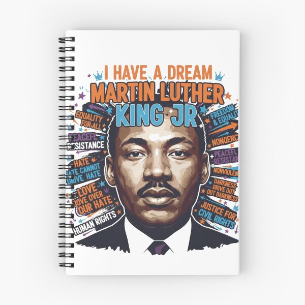 Item preview, Martin Luther King Jr Quotes Mural - I Have A Dream Civil Rights Colorful Vector Design designed and sold by agnaou2021.