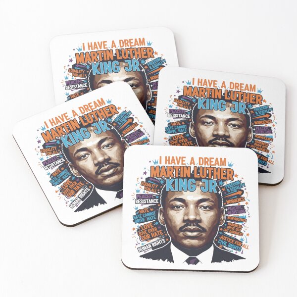Item preview, Martin Luther King Jr Quotes Mural - I Have A Dream Civil Rights Colorful Vector Design designed and sold by agnaou2021.
