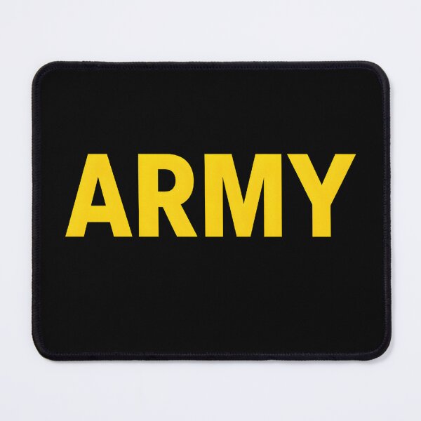 Item preview, Bold Yellow ARMY Text Minimalist Military Style Design designed and sold by haitrieuic96.