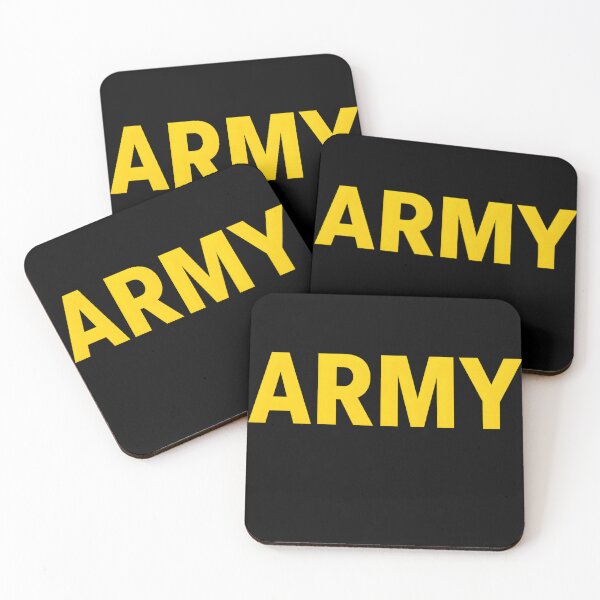 Item preview, Bold Yellow ARMY Text Minimalist Military Style Design designed and sold by haitrieuic96.