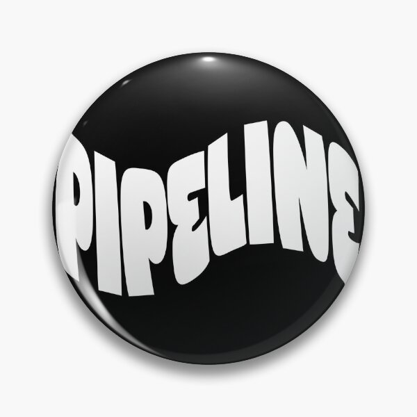 Item preview, Pipeline White Wave Font – Minimal White Wave Surf Design, Oahu, Hawaii designed and sold by QShore.
