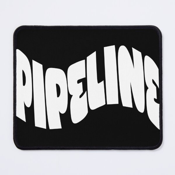 Item preview, Pipeline White Wave Font – Minimal White Wave Surf Design, Oahu, Hawaii designed and sold by QShore.