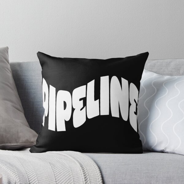 Item preview, Pipeline White Wave Font – Minimal White Wave Surf Design, Oahu, Hawaii designed and sold by QShore.