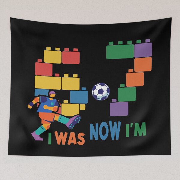 Item preview, 7 Year Old Birthday I was 6 Now I'm 7 soccer player designed and sold by giftfromheart.
