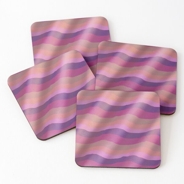 Item preview, Wavy Quiet Flow Soft Abstract Blush & Lilac Waves designed and sold by Almanzart.