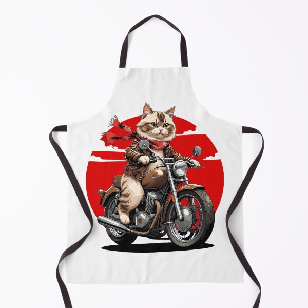 Item preview, Biker Cat Riding Motorcycle designed and sold by yuki-hana.