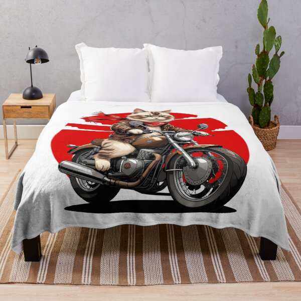 Item preview, Biker Cat Riding Motorcycle designed and sold by yuki-hana.