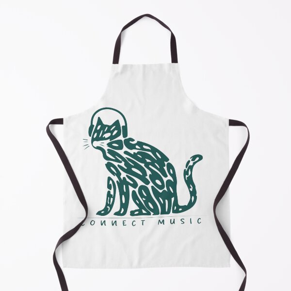 Item preview, cat with music headphone dep green designed and sold by sowaibur.